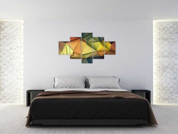 Obraz - Wielokątna abstrakcja 3D (125x70 cm)