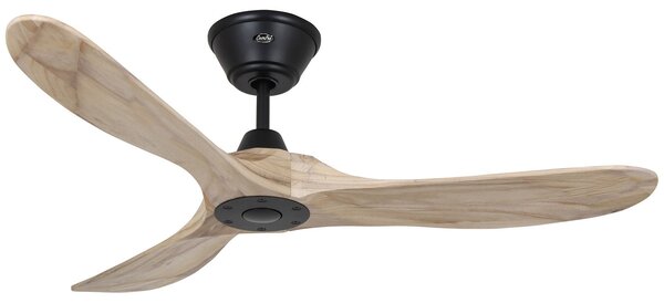 ECO GENUINO Wentylator sufitowy czarny/jasne drewno 122 – CasaFan CasaFan, Eco Genuino, drewniany, salon, drewno, nowoczesny
