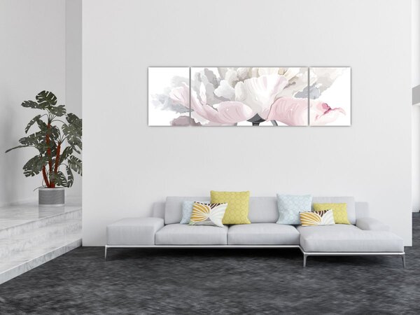 Obraz - Kwiat róży (170x50 cm)