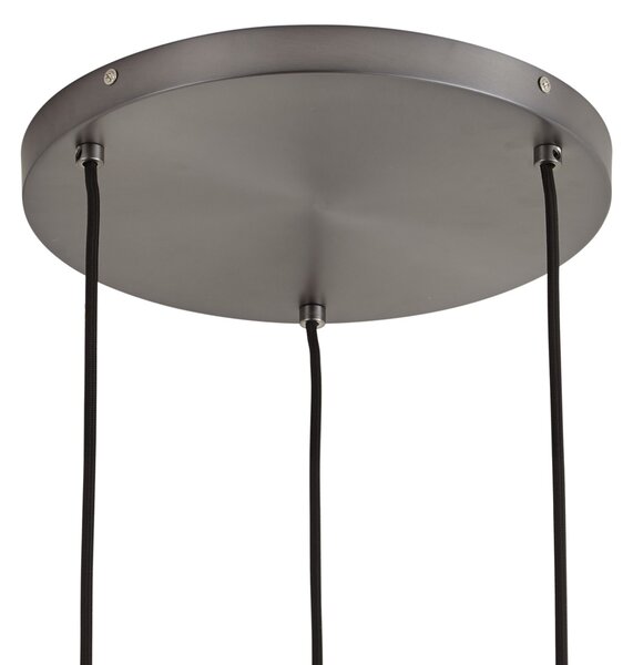 Designerska lampa wisząca grafitowa 3-punktowa - Ard