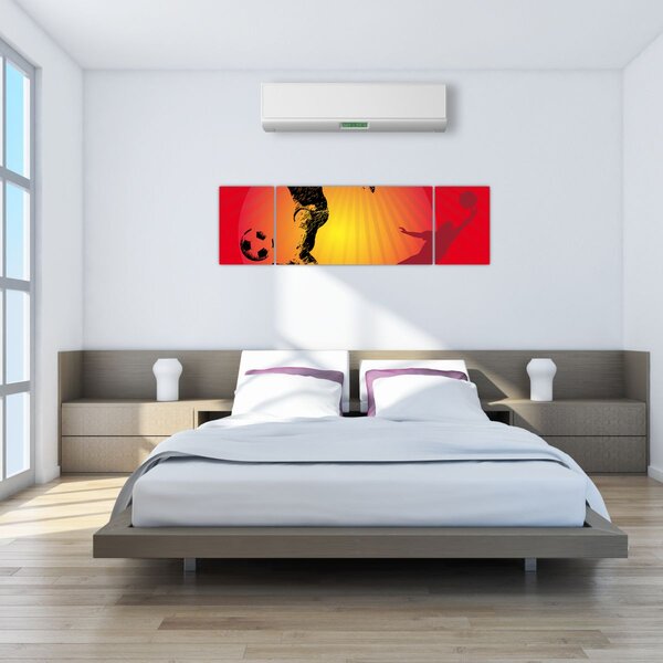 Obraz - Piłka nożna (170x50 cm)