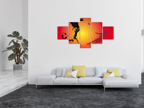 Obraz - Piłka nożna (125x70 cm)