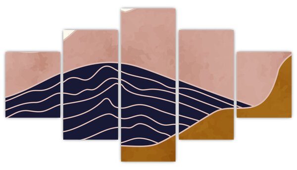 Obraz - Słońce nad górami (125x70 cm)