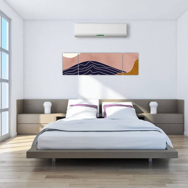 Obraz - Słońce nad górami (170x50 cm)