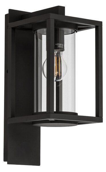 Zewnętrzna Lampa Lucande, Ferda, ściemnialny, czarny, taras, aluminium, nowoczesny