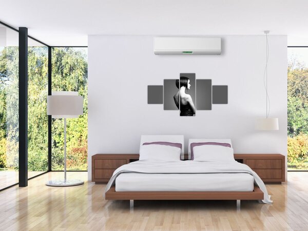 Obraz eleganckiej kobiety (125x70 cm)