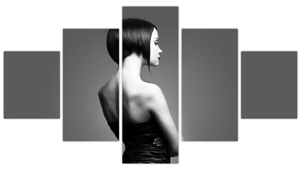 Obraz eleganckiej kobiety (125x70 cm)