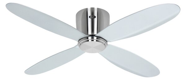ECO PLANO II Inteligentny wentylator sufitowy Ø 112 cm, srebrny – CasaFan CasaFan, Eco Plano II, metaliczny, salon, tworzywo sztuczne, nowoczesny