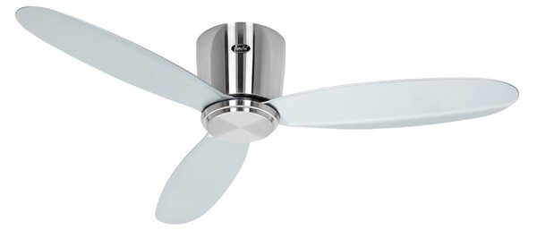 ECO PLANO II Inteligentny wentylator sufitowy Ø 112 cm, srebrny – CasaFan CasaFan, Eco Plano II, metaliczny, salon, tworzywo sztuczne, nowoczesny