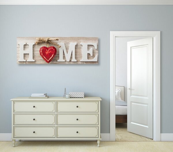 Obraz z napisem Home