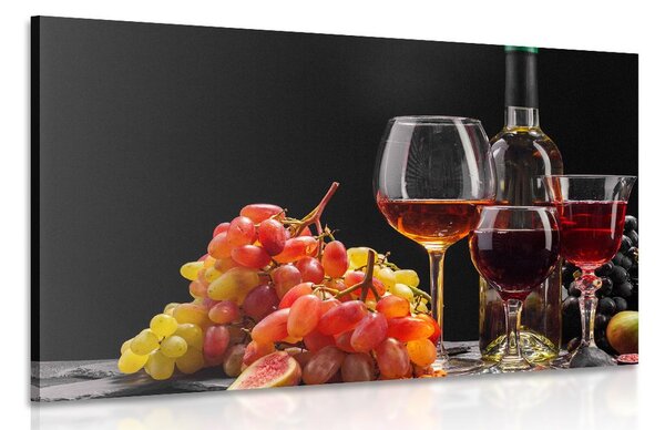 Obraz wino i winogrona