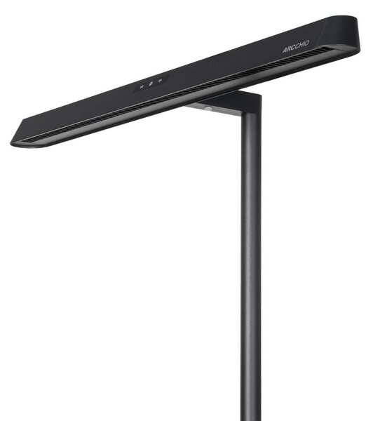 Lampka z klipsem Shax Arcchio, możliwość ściemniania, czarny, biuro, metal, nowoczesny
