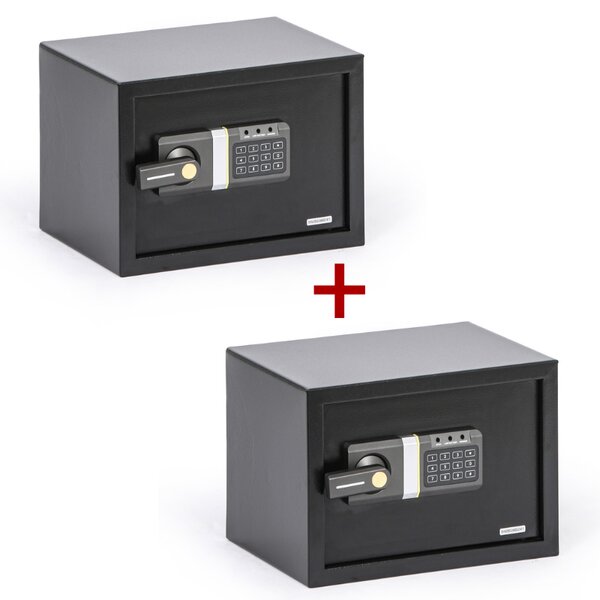 Sejf meblowy z zamkiem elektronicznym1+1 GRATIS, 250 x 350 x 250 mm