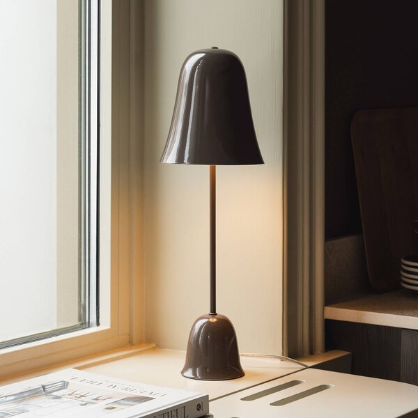 Globen Lighting Lampa stołowa Blåklockan, brązowy / rdzawy, salon / jadalnia, metal, skandynawski
