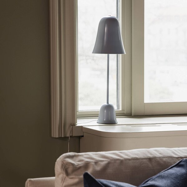 Globen Lighting Lampa stołowa Blåklockan, niebieski, salon / jadalnia, metal, skandynawski