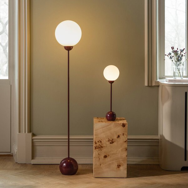 Globen Lighting Lampa stojąca Ripley, biały / opal, salon / jadalnia, szkło, design