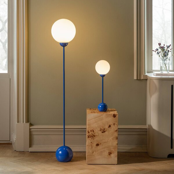 Globen Lighting Lampa stołowa Ripley, niebieski, salon / jadalnia, metal, design
