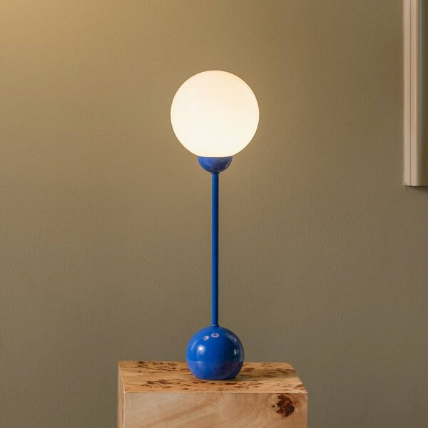 Globen Lighting Lampa stołowa Ripley, niebieski, salon / jadalnia, metal, design