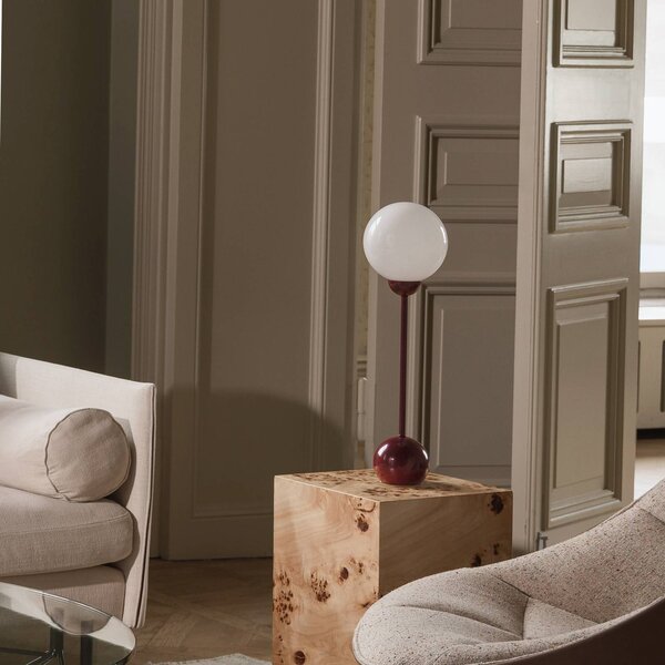 Globen Lighting Lampa stołowa Ripley, czerwony, salon / jadalnia, metal, design