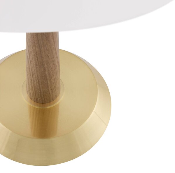 Globen Lighting Lampa stołowa Ligna, mosiężny / złoty, salon / jadalnia, metal, design