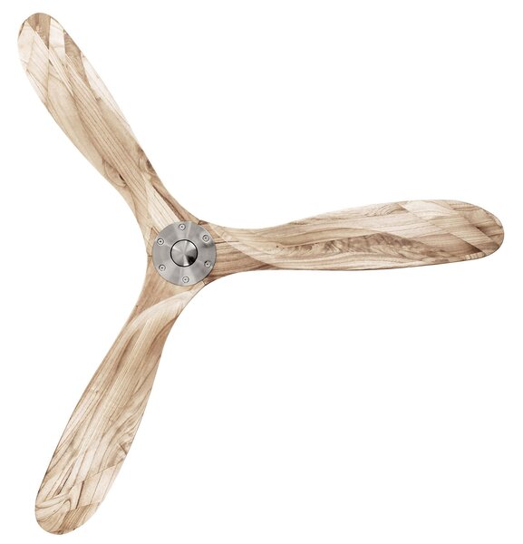Wentylator sufitowy ECO GENUINO chrom/jasne drewno 152 cm – CasaFan CasaFan, Eco Genuino, drewniany, salon, drewno, nowoczesny
