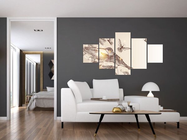 Obraz - Kolibry (125x70 cm)
