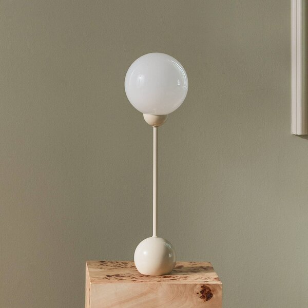 Globen Lighting Lampa stołowa Ripley, kremowy / amber, salon / jadalnia, metal, design