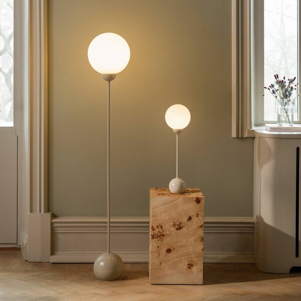 Globen Lighting Lampa stołowa Ripley, kremowy / amber, salon / jadalnia, metal, design