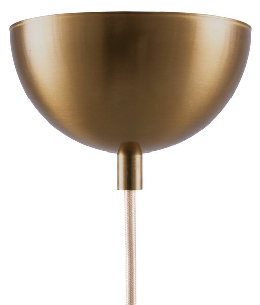 Globen Lighting Lampa wisząca IRIS, możliwość ściemniania, kremowy / amber, salon / jadalnia, tkanina / materiał / jedwab, skandynawski