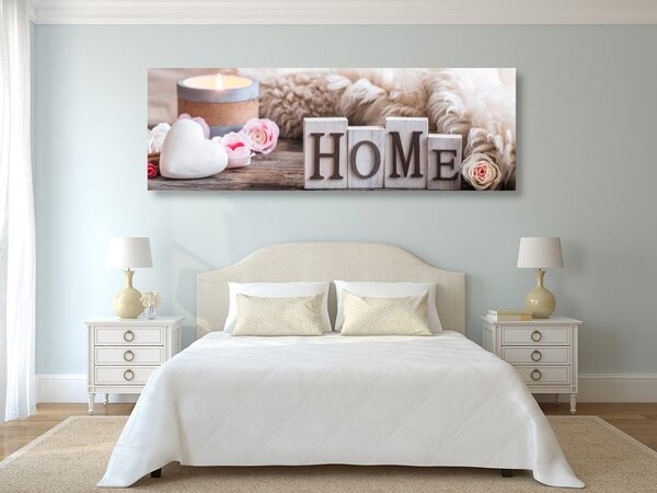 Obraz martwa natura z napisem Home