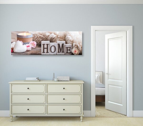 Obraz martwa natura z napisem Home