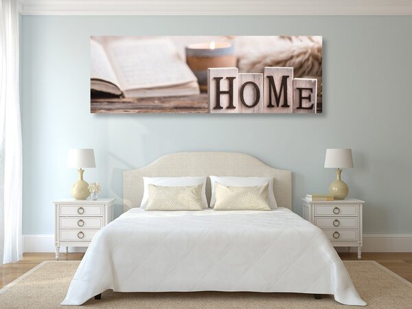 Obraz drewniane litery z napisem Home