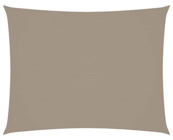 Prostokątny żagiel ogrodowy, tkanina oxford, 5x6 m, taupe