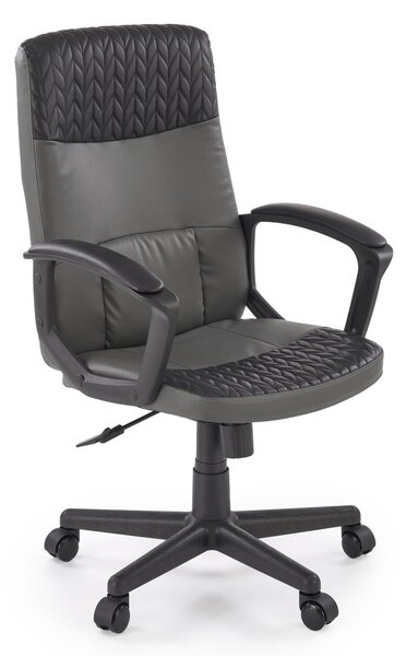 Elegancki czarny fotel gabinetowy Bjorn Halmar