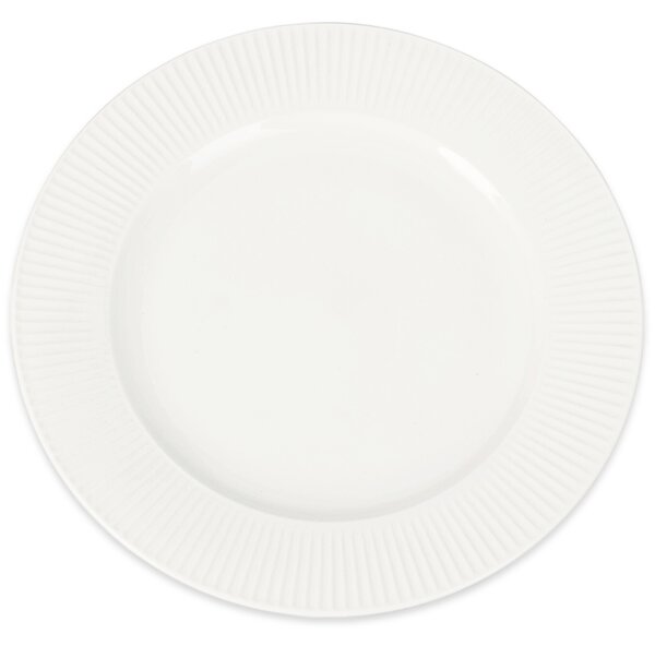 Zestaw 6 porcelanowych talerzy płytkich Linie 27 cm