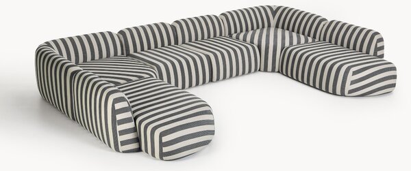 Sofa modułowa XL w paski Wolke