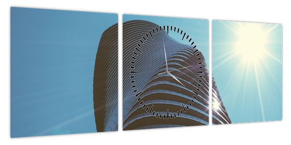 Obraz - Architektura (z zegarem) (90x30 cm)