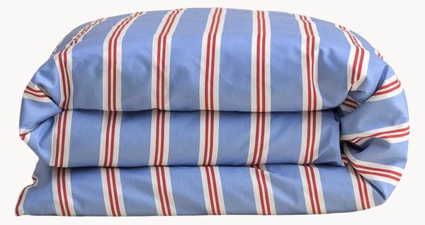 Poszwa na kołdrę z satyny bawełnianej Sky Blue Stripes