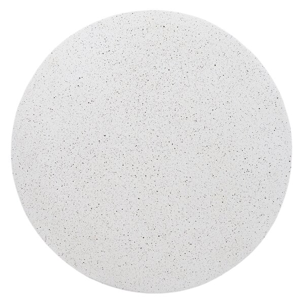 Stolik kawowy okrągły Sintro 54 cm - białe lastryko