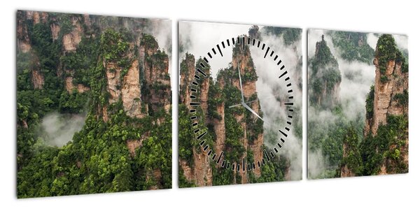 Obraz - Zhangjiajie National Park, Chiny (z zegarem) (90x30 cm)