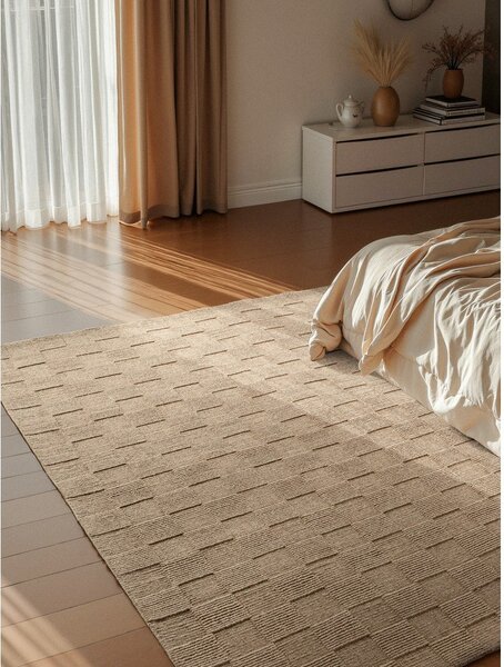 Brązowy wełniany dywan tkany ręcznie 120x170 cm Scala – Villeroy&Boch