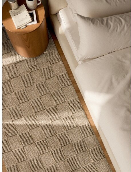 Brązowy wełniany chodnik tkany ręcznie 80x200 cm Scala – Villeroy&Boch