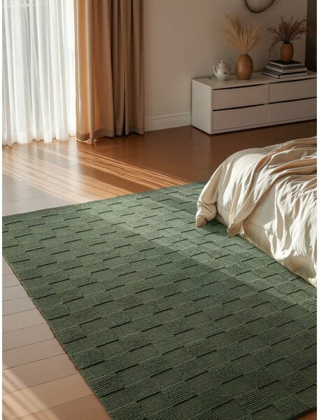 Ciemnozielony wełniany dywan tkany ręcznie 120x170 cm Scala – Villeroy&Boch