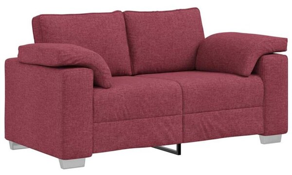 Sofa czerwone wino 160 x 77 x 82 cm tkanina