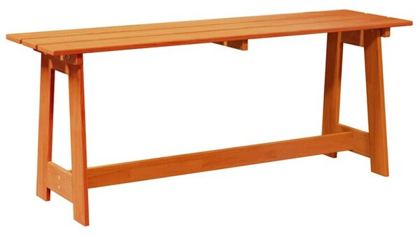 Ławka ogrodowa brązowy 119 x 47 x 35 cm lite drewno sosnowe