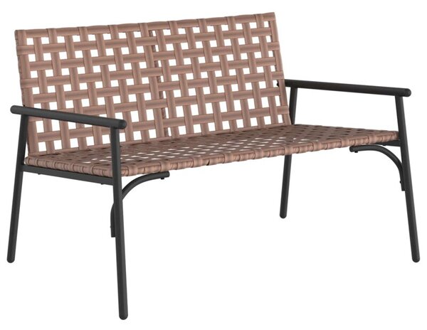 Krzesło ogrodowe brązowy 110,5 x 79 x 75,5 cm polirattan
