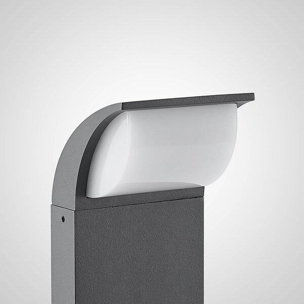 Lampa ogrodowa stojąca Tinna Lucande, czarny, aluminium, nowoczesny