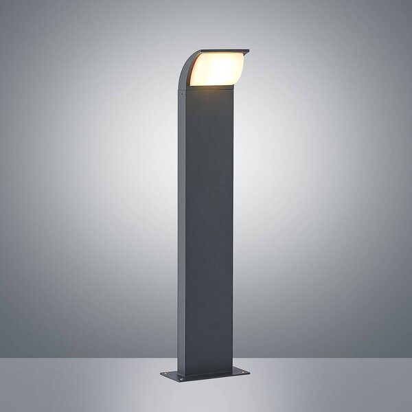 Lampa ogrodowa stojąca Tinna Lucande, czarny, aluminium, nowoczesny