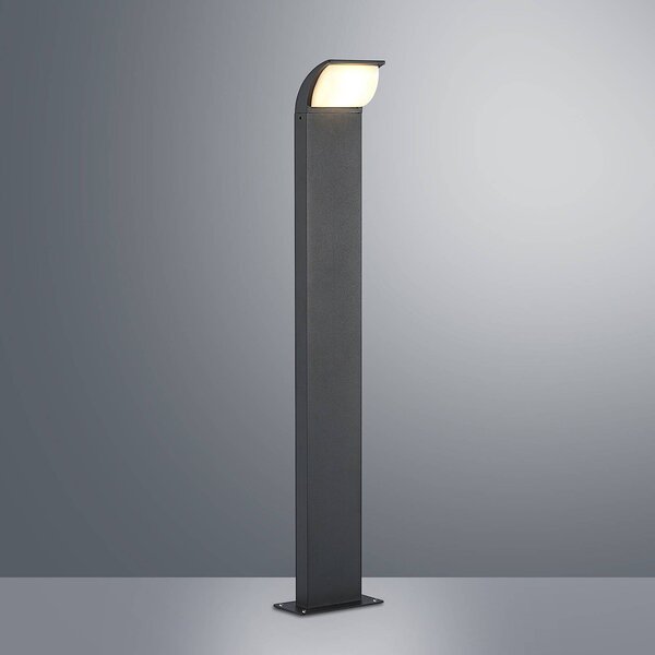 Słupek oświetleniowy LED Tinna Lucande, czarny, aluminium, nowoczesny