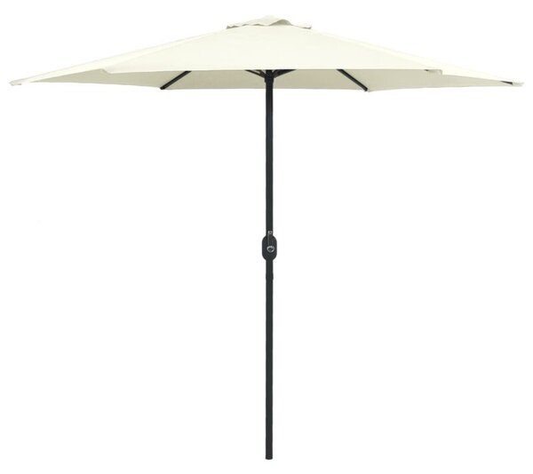 Parasol ogrodowy na aluminiowym słupku, 270x246 cm, piaskowy